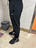李宁运动裤男加绒秋冬新款保暖宽松大码加肥加大胖子收口卫裤休闲裤子 黑色-收口【春秋常规 棉质亲肤】 4XL /195(205斤-220斤) 实拍图