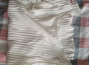 红豆背心女夏柔棉蕾丝打底衫女提花竖条纹透气显瘦内搭 雪山白165 实拍图