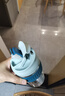 乐扣乐扣（LOCK&LOCK）咖啡杯耐热玻璃水杯子男女学生便携式双饮吸管杯随手杯500ML粉色 实拍图