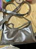 CHARLES&KEITH柔软拉链式褶皱单肩包腋下包包女包女士生日礼物CK2-40782472 Silver银色 S 实拍图