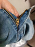 Levi's李维斯冰酷系列25春夏新款男士凉感防晒505直筒蓝色牛仔裤 蓝色 29 (32) 实拍图