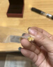 老庙黄金耳饰足金爱心耳钉通勤百搭送老婆送妈妈生日礼物送女友 实拍图