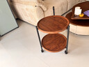 姗姗木艺边几客厅小茶几移动床头柜麻将边桌圆形小桌子简易置物架 实拍图