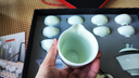 苏氏陶瓷（SUSHI CERAMICS）翡翠玉功夫茶具套装羊脂玉陶瓷三才盖碗青瓷茶壶礼盒装节日礼物 实拍图