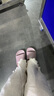 远港EVA拖鞋女夏季踩屎感室内家居家用浴室洗澡防滑防臭情侣凉拖鞋男 紫色 37-38 【标准码】 实拍图
