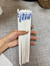 唐宗筷 青花凝蕾陶瓷筷子5双装 耐高温易清洗不变形防霉高档送礼C1330 实拍图
