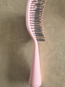 名创优品（MINISO）梳子升级款迷你便携立式骨梳美发梳造型梳礼物 带清洁刷 粉色 实拍图