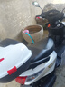 MEOD125踏板摩托车踏板车燃油助力车国四电喷可上牌省油摩外卖车街车 超级鹰黑色电喷版+合格证+发票 实拍图