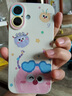 XP适用苹果16手机壳镜头全包iphone16散热软硅胶可爱卡通女高级感防摔带挂绳保护套-古董白墨镜煤球 实拍图