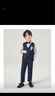 罗蒙儿童礼服男童西装套装英伦风男宝生日宴西服花童演出服 藏青色140 实拍图