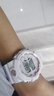抹茶绿手表女ins风学生网红森系独角兽韩版简约少女心原宿电子表 白色 实拍图