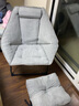 京焱懒人沙发椅 2024网红单人学生宿舍椅子 圣澜阳台休闲折叠蛋壳躺椅 银河灰休闲椅+脚凳 实拍图