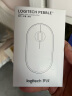 罗技（Logitech）时尚系列 PEBBLE鼠标 无线蓝牙鼠标 办公静音鼠标 女性鼠标对称鼠标 鹅卵石造型 石墨黑 实拍图