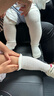 尼多熊婴儿长筒袜儿童袜子夏季薄款网眼棉袜过膝袜新生儿防蚊袜WZ-166 实拍图