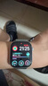 Apple/苹果 Watch Series 10 智能手表GPS款46毫米银色铝金属表壳丹宁色运动型表带S/M MX203CH/B 实拍图