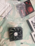 先马（SAMA）游戏风暴黑框红叶 12cm机箱风扇散热 9扇叶/5V低电压启动/安静低噪音/小3Pin+大D(4Pin)双接口 实拍图