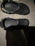 crocs卡骆驰洞洞鞋贝雅男鞋女鞋轻便耐磨一脚蹬拖鞋休闲鞋|10126 黑色-001 37 /38(230mm) 实拍图