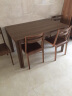 曲美家居 餐桌餐椅 现代轻北欧一桌四椅餐厅餐桌椅组合 一桌四椅 （1.3m） 木本色 实拍图