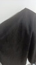 引异仿麂皮绒字母烧花美式复古短袖T恤男夏季潮流宽松上衣半袖体恤 黑色 2XL 实拍图
