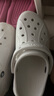 卡骆驰（CROCS）贝拉洞洞鞋沙滩鞋包头女鞋厚底拖鞋|210062 白色-100（含智必星） 35 (210mm) 实拍图