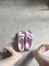 斯凯奇（Skechers）泡泡鞋休闲沙滩鞋凉鞋女鞋厚底舒适软底运动拖鞋女 紫丁香色/LIL 37 实拍图