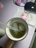 BABLOV花伴森保温杯女士大容量学生陶瓷内胆茶水分离吸管水杯子1250ml 实拍图