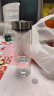希诺双层玻璃杯男家用商务办公泡茶杯子过滤车载水杯XN-9607 410mL 实拍图