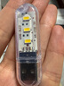 LED小夜灯氛围灯电脑键盘台灯床头灯充电宝移动电源野营便携灯 U形小夜灯【暖光1个装】福利 实拍图