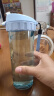 特百惠（Tupperware）茶韵500ML塑料杯 男女学生夏季运动水杯子大容量520送礼物 冰水蓝 实拍图