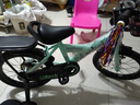 阿米达儿童自行车脚踏车男女孩2-3-6-8-10岁宝宝单车小学生童车生日礼物 时尚绿 【普通轮+护具+大礼包】 16寸适合身高105-125cm 实拍图