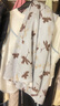 阔色（kuose）假两件碎花吊带t恤休闲裤两件套装蓝2025夏女上衣宽松长裤子新 花色休闲裤6001 L 晒单实拍图