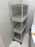 密林 缝隙置物架卧室宿舍收纳移动卫生间厨房夹缝储物架4层白色22cm   实拍图