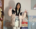 骆驼（CAMEL）【小太阳】户外羽绒服鸭绒加厚羽绒衣经典时尚防风保暖运动外套 白玉粉/幻影黑 男女同款 L 实拍图