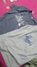诚宜佳【3件装】纯棉短袖T恤男新款大码半袖男打底衫t恤圆领印花男半袖 KY7豆绿+点线雾霾蓝+蓝v浅蓝 3XL 建议 165/180斤 实拍图