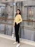 浪莎西装裤女夏季薄款2025新款高腰九分宽松直筒烟管裤职业休闲哈伦裤 黑色 春夏款-九分 L 【推荐100-115斤】 实拍图