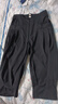 【冰丝】2025新款夏季女装休闲裤女裤七分裤白色灯笼裤中裤哈伦裤 黑色 黑色 XL 【建议115-130斤】 实拍图