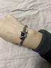 戚小米黑森林手链男款潮嘻哈钛钢男生手环高级感小众百搭情侣不掉色手饰 黑森林手链 实拍图