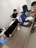 悦美妙办公桌办公室职员电脑桌财务工位双人位桌椅组合简易书桌子工作台 【四人位】米兰橡木色120CM 实拍图