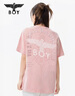 BOY LONDON【元气少女】男女同款短袖夏季粉色时尚百搭潮牌休闲T恤 粉色 【L,XL预售14天内发货】 S 实拍图