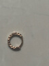 明牌珠宝生日礼物18K金满天星彩金米字花耳圈耳环耳饰女CSH0051定价 米字花耳圈 K红小版CSH0051 约0.54-0.75克 实拍图