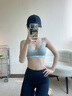 Calvin Klein内衣女士莫代尔混纺舒适上托ck轻运动无钢圈软支撑轻薄背心式文胸 P7A-椰青灰 S 实拍图