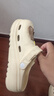 名创优品（MINISO）洞洞鞋女款2025新款eva防滑防臭沙滩鞋增高凉拖鞋女夏季外穿 卡其+卡皮巴拉组合(8个)滴塑 36-37 实拍图