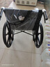 揽康手动轮椅轻便折叠老人轮椅车老年人助行器 【舒适热卖】24寸升级大轮 实心胎 实拍图