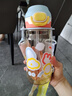 babycare儿童水杯吸管杯双饮二合一户外运动水壶上学大容量PPSU-满杯600ml 实拍图