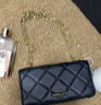 CHARLES&KEITH质感菱格链条小方钱包女包包女包生日礼物CK6-10680924 Black黑色 XS 实拍图