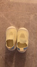 贝比宝宝学步鞋婴儿鞋子软底防滑夏季室内鞋袜家居地板鞋男 奶油黄 实拍图