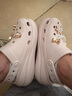 卡骆驰crocs檀健次同款经典泡芙洞洞鞋百舒适男沙滩鞋女鞋休闲鞋|207521 石英粉-6UR(含智必星) 35 (210mm) 实拍图