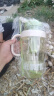 【京东物流】水杯冰霸吸管杯高颜值学生茶水分离大容量杯子 肚肚杯1个-浅绿色 实拍图