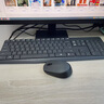 罗技（Logitech）MK235 键鼠套装 无线键鼠套装 办公键鼠套装  防泼溅防指纹 全尺寸 带无线2.4G接收器 黑 实拍图