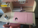 护童儿童学习桌椅小学生写字桌可调节升降课桌椅套装小户型书桌带书架 好奇星120cm+LUCKY椅_红 实拍图